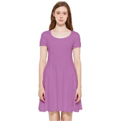 Spring Crocus Purple	 - 	inside Out Cap Sleeve Dress by ColorfulDresses