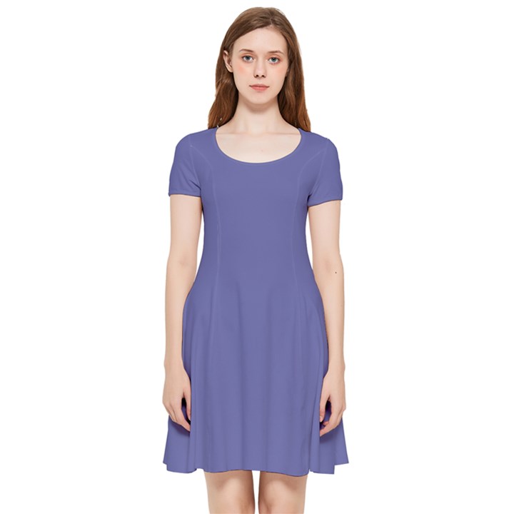 Blue Iris	 - 	Inside Out Cap Sleeve Dress