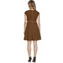 Caramel Brown	 - 	Cap Sleeve High Waist Dress View4