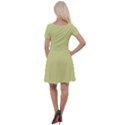 Faded Jade	 - 	Cap Sleeve Velour Dress View2