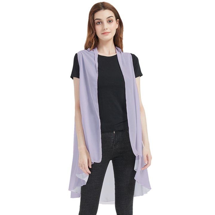 Languid Lavender Purple	 - 	Sleeveless Chiffon Waistcoat Shirt