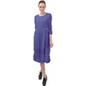 Blue Iris	 - 	Ruffle End Midi Chiffon Dress View1