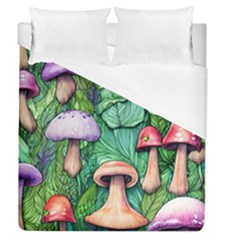 Tiny Toadstools Duvet Cover (queen Size) by GardenOfOphir