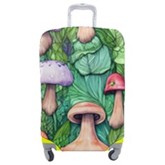 Tiny Toadstools Luggage Cover (medium) by GardenOfOphir