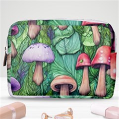 Tiny Toadstools Make Up Pouch (medium) by GardenOfOphir