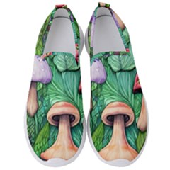 Tiny Toadstools Men s Slip On Sneakers by GardenOfOphir