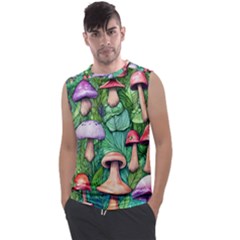 Tiny Toadstools Men s Regular Tank Top by GardenOfOphir