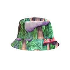 Tiny Toadstools Inside Out Bucket Hat (kids) by GardenOfOphir