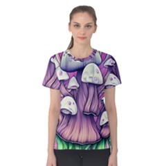 Forestcore Mushroom Women s Cotton Tee