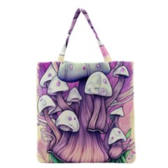 Forestcore Mushroom Grocery Tote Bag by GardenOfOphir