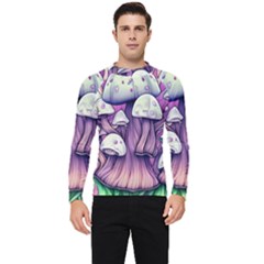 Forestcore Mushroom Men s Long Sleeve Rash Guard by GardenOfOphir