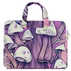 Forestcore Mushroom Macbook Pro 13  Double Pocket Laptop Bag by GardenOfOphir