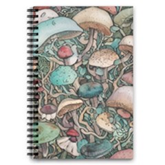 Tiny Forest Mushrooms 5 5  X 8 5  Notebook by GardenOfOphir