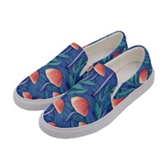 Witchy Mushrooms Women s Canvas Slip Ons by GardenOfOphir