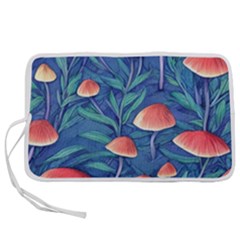 Witchy Mushrooms Pen Storage Case (l) by GardenOfOphir