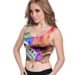 Goblin Mushrooms Crop Top by GardenOfOphir