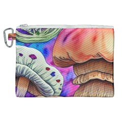 Goblin Mushrooms Canvas Cosmetic Bag (xl) by GardenOfOphir