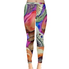 Goblin Mushrooms Inside Out Leggings by GardenOfOphir