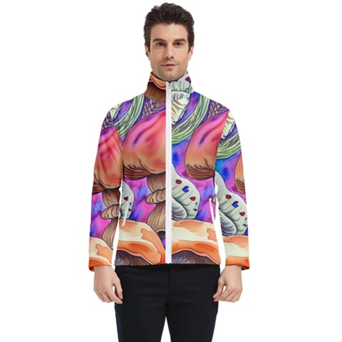 Goblin Mushrooms Men s Bomber Jacket by GardenOfOphir