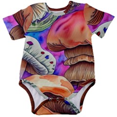 Goblin Mushrooms Baby Short Sleeve Bodysuit by GardenOfOphir