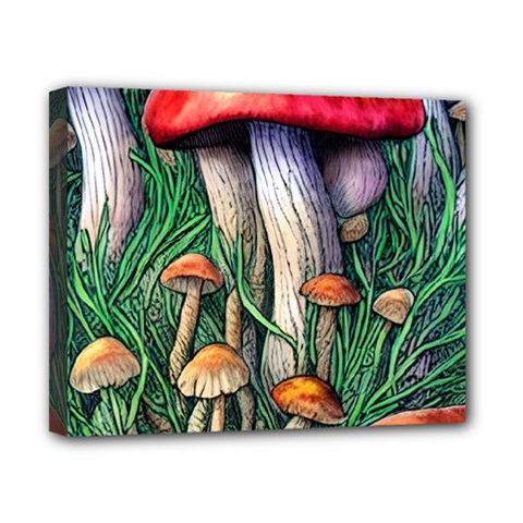 Forest Fairycore Mushroom Foraging Craft Canvas 10  X 8  (stretched) by GardenOfOphir