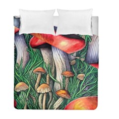 Forest Fairycore Mushroom Foraging Craft Duvet Cover Double Side (full/ Double Size) by GardenOfOphir