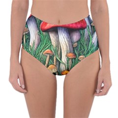 Forest Fairycore Mushroom Foraging Craft Reversible High-waist Bikini Bottoms by GardenOfOphir