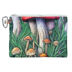 Forest Fairycore Mushroom Foraging Craft Canvas Cosmetic Bag (xl) by GardenOfOphir