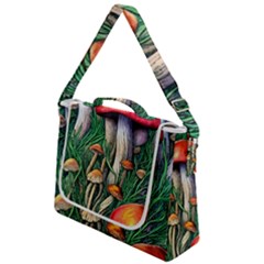 Forest Fairycore Mushroom Foraging Craft Box Up Messenger Bag by GardenOfOphir