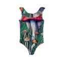 Forest Fairycore Mushroom Foraging Craft Kids  Frill Swimsuit View1