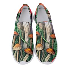 Forest Fairycore Mushroom Foraging Craft Women s Slip On Sneakers by GardenOfOphir