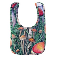 Forest Fairycore Mushroom Foraging Craft Baby Bib by GardenOfOphir