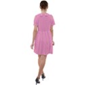 Sweet Lilac Pink	 - 	Short Sleeve Shoulder Cut Out Dress View2