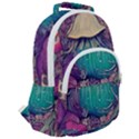 Natural Forest Fairy Mushroom Foraging Rounded Multi Pocket Backpack View2