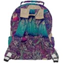 Natural Forest Fairy Mushroom Foraging Rounded Multi Pocket Backpack View3