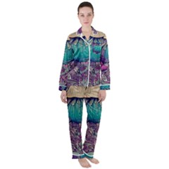 Natural Forest Fairy Mushroom Foraging Women s Long Sleeve Satin Pajamas Set	 by GardenOfOphir