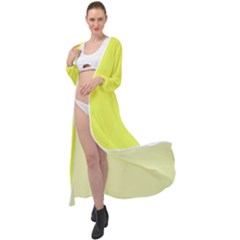 Lemon Yellow	 - 	maxi Chiffon Beach Wrap by ColorfulWomensWear