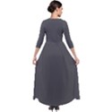 Blackened Pearl	 - 	Quarter Sleeve Maxi Velour Dress View2