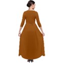 Windsor Orange	 - 	Quarter Sleeve Maxi Velour Dress View2