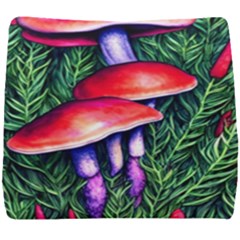 Vintage Flowery Garden Nature Mushroom Seat Cushion by GardenOfOphir