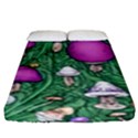 Woodsy Pottery Forest Mushroom Foraging Fitted Sheet (King Size) View1