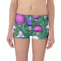 Woodsy Pottery Forest Mushroom Foraging Boyleg Bikini Bottoms by GardenOfOphir