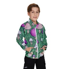 Woodsy Pottery Forest Mushroom Foraging Kids  Windbreaker