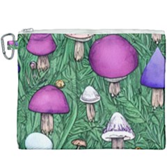 Woodsy Pottery Forest Mushroom Foraging Canvas Cosmetic Bag (xxxl) by GardenOfOphir