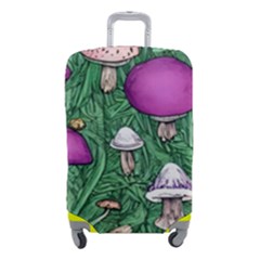 Woodsy Pottery Forest Mushroom Foraging Luggage Cover (small) by GardenOfOphir