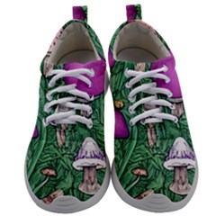 Woodsy Pottery Forest Mushroom Foraging Mens Athletic Shoes by GardenOfOphir