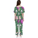 Woodsy Pottery Forest Mushroom Foraging Batwing Lightweight Chiffon Jumpsuit View2