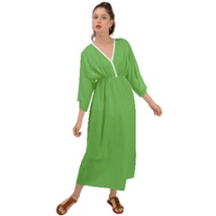 Mantis Green	 - 	grecian Style Maxi Dress by ColorfulDresses