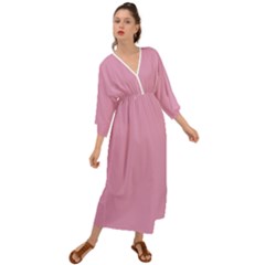 Kobi Pink	 - 	grecian Style Maxi Dress by ColorfulDresses