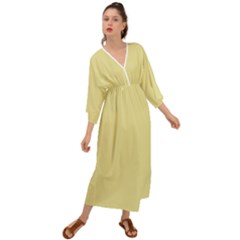 Yellow Iris	 - 	grecian Style Maxi Dress by ColorfulDresses